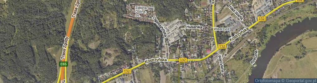 Zdjęcie satelitarne Drzewicka ul.